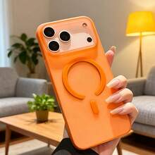 Funda de teléfono de moda, funda de lujo translúcida mate con carga inalámbrica magnética, compatible con iPhone 17 16 15 14 13 12Pro Max Plus 17Air 17Pro 17Promax, diseño de funda a prueba de golpes con sensación de piel mate para chicas y mujeres, TPU suave a prueba de golpes, más protectora y femenina. - 1 pieza - Ver 10