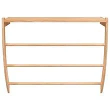 vidaXL Servilleta Porte 60x25,5x49 cm Bosque macizo de noyer - Marrón - Ver 4