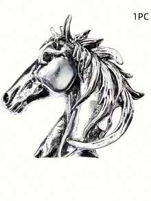 1pc Vintage Elegant Cute Horse Head Brooch, Suitable For Vacation, Gift, And Daily Wear - Brooch - View 5