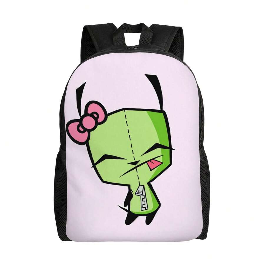 Straightforward Zim Invader Backpack Design, Single Layer Structure, Specially Crafted For Those Pursuing Lightweight Daily Life - 混合 - 查看 1