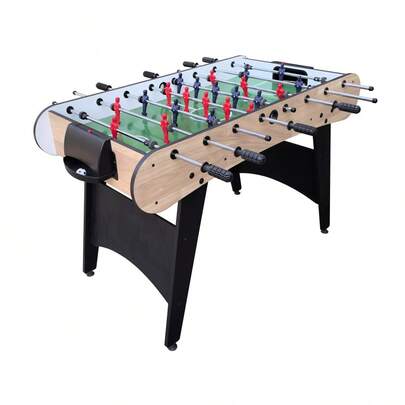 48in Competition Sized Foosball Table, Arcade Soccer Table For Home, Game Room, W/ 2 Balls, 2 Cup Holders