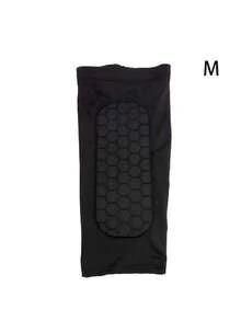 1 pezzo Parastinchi da calcio ad alta elasticità a nido d'ape, cuscinetto protettivo per le gambe traspirante e confortevole, taglia M/L/XL - nero - Visualizzare 10