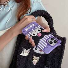 Sanrio 时尚可爱卡通猫咪三丽鸥手机壳，兼容 16 Pro Max，柔软硅胶保护套，也兼容 15新款、14、13系列、17 Melody、11 Kuromi。 - 彩色 - 查看 4