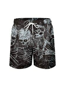 Vacation Swimming Men's Summer Casual Daily Vacation Beach Shorts With Drawstring, Single-Layer Unlined Quick Drying Hawaii - Multicolor - View 6