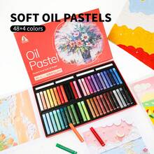 1 set 12/36/48 Colores Pasteles de aceite, Paleta clásica súper suave y conjunto de lápiz mezclable, suministros de arte profesionales para dibujar, ideal para proyectos escolares y artistas - Conjuntos - Ver 10