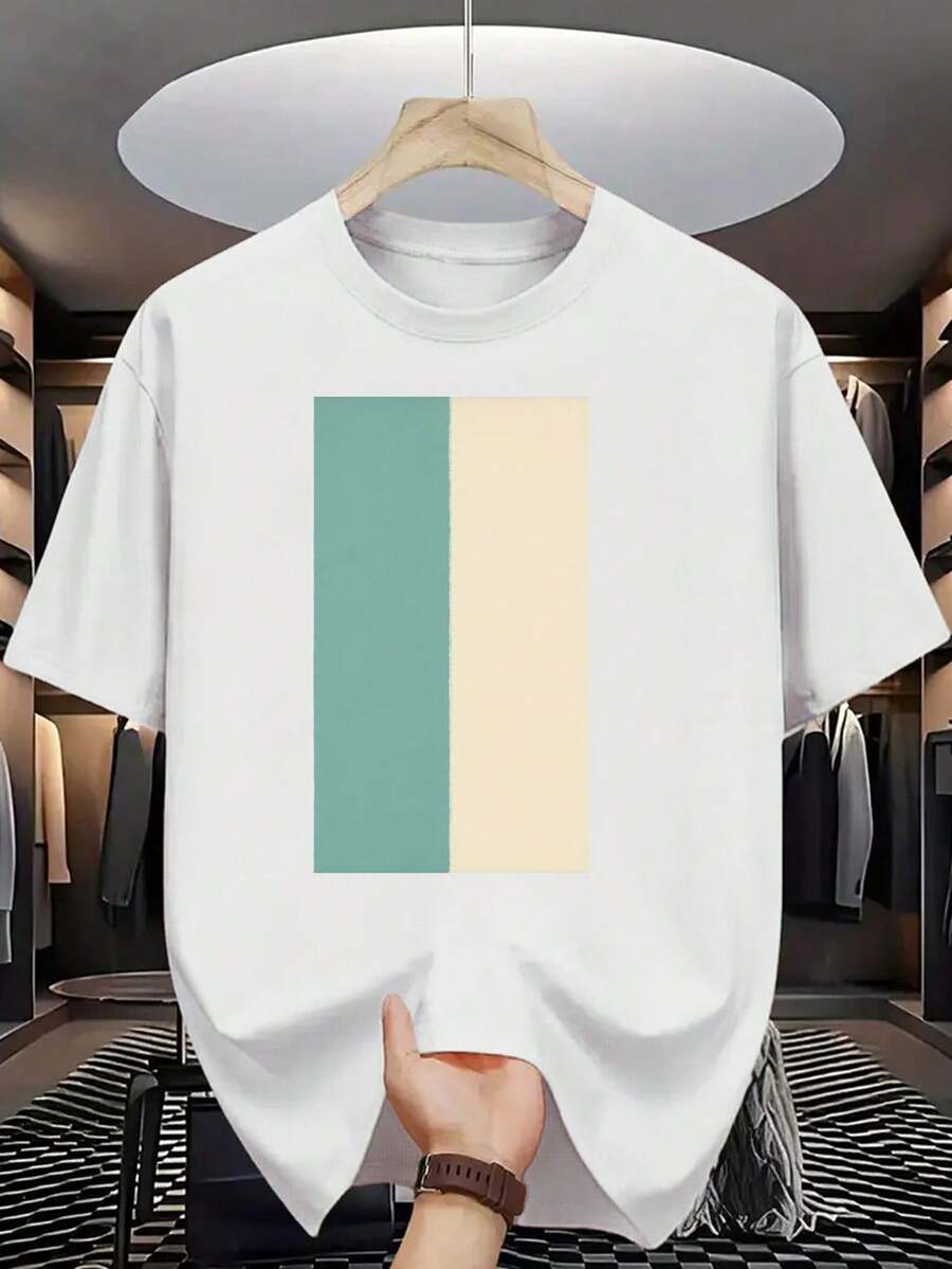 Camiseta de Algodón 100% para Hombre - Manga Corta, Cuello Redondo, Estampado Digital, Cómoda para Todas las Estaciones, Lavable a Máquina, Ideal para Salidas Diarias, Cuello Redondo, Diseño Circular, Camiseta Casual de Verano T-shirt Vintage car masked figures and a  Virgin Mary with green cloak surrounded by roses and hats - Blanco - Ver 1