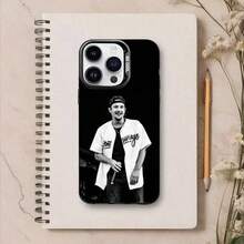Funda Nekfeu para 17, 16, 15, 14, 13, 12, 11 Plus, Pro Max, borde negro, cubierta plateada - Z6 - Ver 2