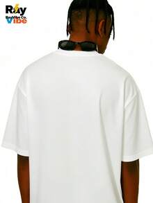 Men's 180G Heavyweight Cotton T-Shirt - JDM Japanese Car Culture Retro Street Rap Style, Front Large "STANCE" JDM Car Graphic, Soft & Comfortable, Black/White, S-3XL Sizes, Must-Have Staple For Trendsetters, Perfect For Holiday Gifts - trắng - Xem 2