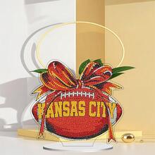Fairyland JinWenn Decor For Home Diamonds Art Kit Decorations, Football Diamonds Painting Kit For Adult Tabletop Gift DIY 5D Diamonds Dots Kansas City Home Special Crystal Diamond 7.24x7.87 Inch - DP02559 - 查看 3