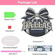 Fairyland JinWenn Decor For Home Diamonds Art Kit Decorations, Football Diamonds Painting Kit For Adult Tabletop Gift DIY 5D Diamonds Dots Dallas Home Special Crystal Diamond 7.09x7.87 Inch - DP02561 - 查看 7
