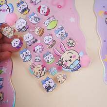 1pc 3D Puffy Stickers - Stress-Relieving Foamed Leather Decals For Kids Scrapbook & Reward System | Reusable Decor New Year's Gift, Valentine's Day Gift, Easter Gift! - Multicolor - View 6