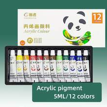 Ensemble de peinture acrylique 24/18/12 couleurs 5ML, peinture acrylique 24 couleurs, non décolorante, pigment riche, convient aux débutants, enfants, adultes, artistes, applicable aux artisanats sur canevas, peinture sur bois, parfait pour les artistes, étudiants, artisanat, murs, vêtements - Multicolore - Voir 13