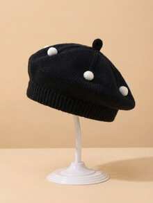 1pc Kids Soft & Cozy Knitted Hat, Suitable For Everyday Wear