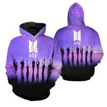 Kpop Limited Edition Men WomenAll Over Print 3D Hoodie - 樣式1 - 查看 1