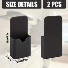 1 hộp đựng bút và bảng đen bằng nhựa từ tính - Hộp đựng đồ treo nhẹ, nam châm tủ lạnh, đế hút từ mạnh, thích hợp cho bảng đen, bảng trắng, tủ lạnh và tủ đựng đồ, văn phòng tại nhà, đồ dùng học tập, sắp xếp lớp học, cấu trúc bền chắc, thiết kế đơn giản - Nhiều màu - Xem 4