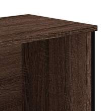 Larryhot Libreria Rovere Marrone 50x31x169 cm in Legno Multistrato, Facile da assemblare, dall'estetica elegante e raffinata, pratica per riporre gli oggetti, la scelta ideale per l'organizzazione e la decorazione domestica - Castano - Visualizzare 6