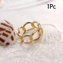 Minimalist Fashion Interlocking Ring Scarf Clip, Versatile Scarf Clip & Brooch, Unique Design For Women