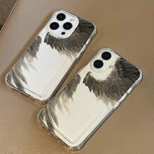 Alas de ángel, una funda para teléfono con ranura para tarjetas, adecuada para iPhone 16/16 Pro/16 Pro Max.Permite insertar tarjetas y fotos, también compatible con los modelos 15/14/13/12/11.Esta funda transparente para teléfono tiene esquinas reforzadas que mejoran la protección contra caídas y ofrecen una cobertura total. - Colores mixtos - Ver 7