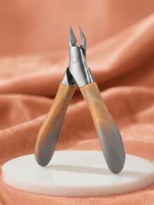 Upgraded Stainless Steel Ingrown Toenail Nipper, Gradient Color Nail Clipper, Durable Slanted Tip Nail Scissors, Foot Care Tool (Random Gradient Color)