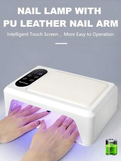 LIMEGIRL 96 LEDs Nail Lamp, High-Powered Quick-Dry Nail Light, Professional Nail Dryer, UV Light Therapy Machine With LED Screen, Nail Polish Dryer,Curing Lamp For Fingernail And Toenail, Gift For Christmas Day, White