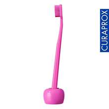 Curaprox Toothbrush Holder – Ceramic Stand For Manual & Electric Toothbrushes | Pink, Single Pack | Swiss Made,Pink - Hồng - Xem 7