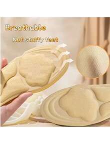 12pcs Unisex Sweat-Absorbent Shoe Insoles, Soft Memory Foam, Shock-Absorbing & Comfortable, Breathable Support, Suitable For Walking And Sports. Customizable Design, Fits Various Shoe Sizes, Unisex, Applicable For Sports Shoes, Casual Shoes, Work Shoes, Suitable For Walking, Outdoor Running, Hiking And Holiday Activities, Shoe, Spring Summer Picks, Brides Maid Gifts, Room, Bedroom Decor, Beach, Travel, For Men, For Women, Vacation, Women's Day, Travel Essentials, Wedding Favors, Y2k, Bedroom, Car Accessories Women, Kitchen Decor, Cute Stuff - Multicolor - View 3