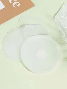 2/10pcs Transparent Lift Bra Petals, Nipple Cover, Invisible Backless Strapless Silicone Breast Petals For Wedding Dress, Party, Lingerie - Clear - View 6