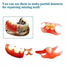 Denture Kit | Do It Yourself Denture Kit, Making Partial And Full Dentures, Simulation Practice, Equipped With Tool Kit And Temporary Teeth, Create Your Perfect Smile At Home, Material: Plastic - 變體 - 查看 4