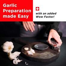 Easy-Clean Garlic Press, No Need To Peel, 7" - Epicurean Garlic Press - View 5