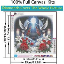 CSZPPQAF 5D Diamond Art Kits For Adults, Flowers 5D Diamond Painting For Adults Beginners, DIY Full Drill Round Diamond Dot Art Gem Art For Home Wall Art Decor 13.7x13.7 Inch - KM256-1 - 查看 6