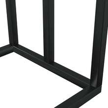 vidaXL Porte-serviettes sur pied Noir 48x24x79 cm Fer - Noir - Voir 9