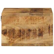 Meuble TV mural vidaXL 40x30x19 cm Bois de manguier brut - Tabac - Voir 5