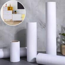 1片5米/196.85英寸自粘窗台贴纸，白色木纹设计，易于粘贴和移除，仿木窗台装饰条，有效遮盖难看区域，特别适用于飘窗和阳台。 - 彩色 - 查看 2