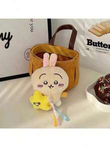 3Pcs-Chi-Ka-Wa Plush Doll Pendant Star Hugging Series Hachiware USAGI Cute Cartoon Keychain Hanging Keychain Plush Doll Accessories Toys - 3 chiếc - Xem 4