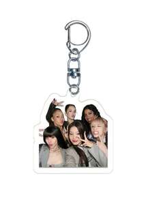 KATSEYE Keychain Pendant - DIY Bag Accessory, With D-Ring Clasp, Cute Charm, Suitable For Wallet/Backpack Decoration And Gift - Multicolor - View 7