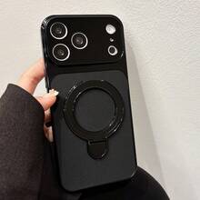 时尚大圆支架手机壳 - 黑色 - 查看 15