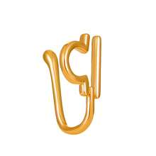 1pc Fashionable Minimalist Zodiac Decor Clip-On Fake Nose Ring, Suitable For Women Everyday Wear, Festival & Birthday Gift, No Piercing Required - Yellow Gold - View 14