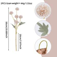 1PC/2PCS/The Daily Fresh Pink Small Ball Chrysanthemum Is Arranged In Clusters. The Flower Shape Is Light And Delicate, Making It Suitable For Desktop, Desk, Home Corner Decoration And Display - 5 Small Chrysanthemums - View 20