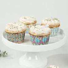 50 Pack 4" Mini Metallic Gold Butterfly Truffle Cup Dessert Liners Square Cupcake Tray Wrappers 225GSM Party Baking Supplies - 各種各樣的 - 查看 6