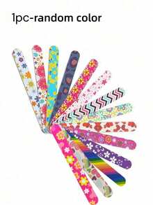 8/4pcs EVA Nail File, Double-Sided Printed Nail Buffers, Nail Care & Manicure Tools Suitable For Women, Great Gift - Multicolor - View 13