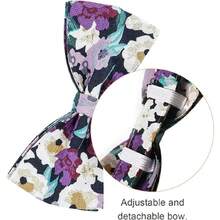 Collares Cachorros Collar Perro con Hebilla Cachorro Floral Collar Suave Cuello De Pajarita Ajustable para Perros Peque Mediano Grande Y Gatos De Tama Barro Mascotas,37363418 - azul real - Ver 6