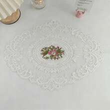 4pcs Polyester Kitchen/Dining Table Placemats, Embroidered Decorative Mats For Heat Insulation, Anti-Scratch, Anti-Dust, Suitable For Wedding, Party, Gift, Birthday, Christmas - White - View 23