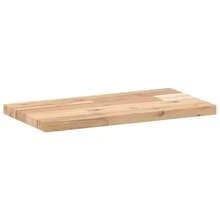Larryhot Estantes flotantes 3 uds madera acacia sin tratar 60x20x2 cm, Fácil de montar, elegante y hermoso, y conveniente para almacenar artículos, es una opción ideal para el almacenamiento y la decoración del hogar. - Marrón - Ver 3