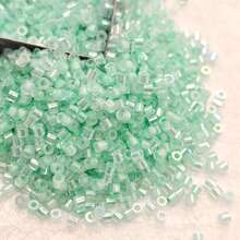 Approx. 650pcs/5g, 15 Colors, 1.6-1.7mm Colorful Semi-Transparent Glass Seed Beads, Uniform High Quality Mini Seed Beads, Suitable For DIY Earrings, Bracelets, Rings, Jewelry Making, Garment Embroidery, Hanging Decorations - 1.6 Transparent Glass Beads - View 5