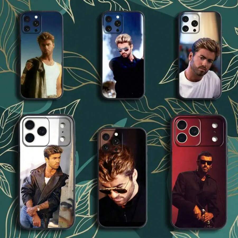 G-George M-Michael Phone Case compatible with  17,16,15,14,13,12,Pro,Max,Plus,E,SE4,Air,Mini Black Soft Box, Cover compatible with  17 pro hülle,  17 pro max hülle,  17 hülle,  16 pro hülle - z3 - Übersicht 1