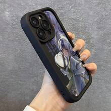 Creative Personality Elegant Anime Girl Holding Ball Cheerleaders Phone Case For Apple  17 Air 16 16e 15 14 13 12 Mini 11 Pro Max X XR XSMAX 8 7 E Plus Step Lens Protection Soft Case Back Cover New Luxury - Trộn màu 1 - Xem 6