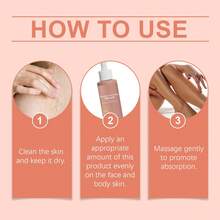 Self Tanning Drops Sunless Tanner Herbal Bronzing Serum Golden Glow Body Moisturizer Hydrating Tanning Lotion - 粉色 - 查看 9