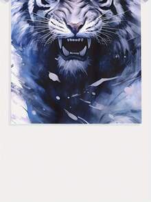 Men's 3D Digital Printed White Tiger Pattern T-Shirt - Summer Casual Short Sleeve Round Neck Top, Breathable And Lightweight Suitable For Daily Wear, Sports, Fitness, And Outdoor Activities |   Breathable Fabric - 混合色 - 查看 7