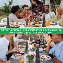Paquete de Ventiladores repelentes de Moscas para exterioresvo Interior, Restaurante, Barbacoa, Eventos, disuasión de Moscas, Avispas, Abejas, Otras Moscas e Insectos, Funciona con Pilas - Negro - Ver 4