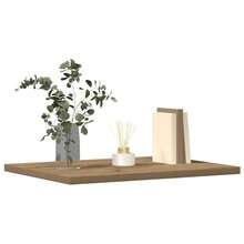 Larryhot Ripiani per Libreria 4 pz Rovere 60x10x1,5 cm Legno Multistrato, Facile da assemblare, dall'estetica elegante e raffinata, pratica per riporre gli oggetti, la scelta ideale per l'organizzazione e la decorazione domestica - Castano - Visualizzare 3